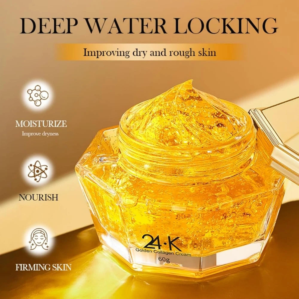 Cremă cu Particule de Aur 24K și Colagen