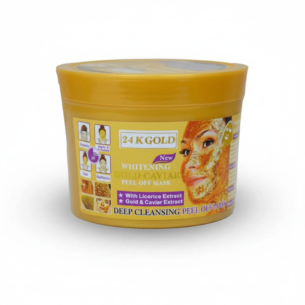 Mască Facială Peel-Off cu Caviar și Aur 24K – 300 ml